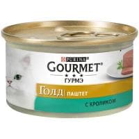 Паштет Gourmet Gold для кошек (Кролик) - 85 гр в Алматы и в Казахстане за 630 ₸