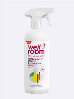 Wellroom Нейтрализатор запаха кошачьей мочи (против меток) пряной корицы и сочного цитруса - 500 мл спрей в Алматы и в Казахстане за 3 840 ₸