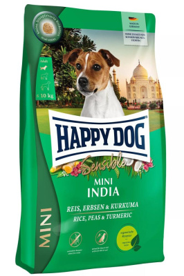 Сухой корм для собак Happy Dog Sensible Mini India, вегетарианский корм для взрослых собак мелких пород с чувствительным пищеварением 800 гр в Алматы и в Казахстане за 4 650 ₸
