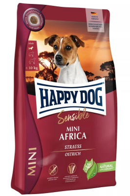 Корм для собак  Happy Dog Sensible Africa, со страусиным мясом для чувствительных собак-гурманов - 800 гр в Алматы и в Казахстане за 5 100 ₸