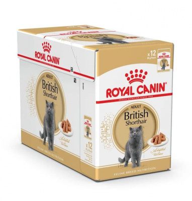 Корм Royal Canin British Shorthair Adult для взрослых Британских короткошерстных кошек - 12 x 85 г в Алматы и в Казахстане за 10 680 ₸
