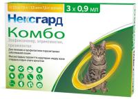 Средство NexGard COMBO L для кошек 2.5-7.5 кг, шприц-дозатор 1 шт в Алматы и в Казахстане за 6 700 ₸