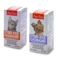 Cуспензия Стоп-ЗУД для собак и кошек, для лечения от аллергии, Api-San - 15 мл в Алматы и в Казахстане за 4 400 ₸