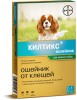 Инсектоакарицидный ошейник Килтикс для мелких пород собак, Bayer - 38 см в Алматы и в Казахстане за 7 760 ₸