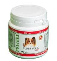 Polidex Super Wool Plus для улучшения состояния кожи и шерсти собак  - 150 таблеток в Алматы и в Казахстане за 3 950 ₸