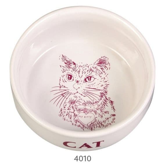 Керамическая миска для кошек "Cat" - 300 мл в Алматы и в Казахстане за 1 790 ₸