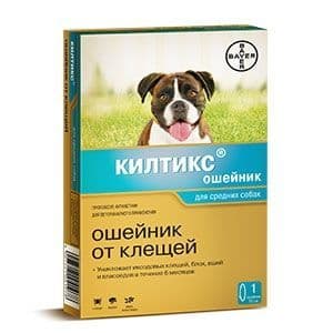 Килтикс, инсектоакарицидный ошейник для собак средних пород - 53 см в Алматы и в Казахстане за 8 860 ₸
