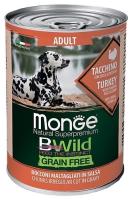Корм Monge BWild  для собак всех пород, индейка, тыква и цукини 400 гр в Алматы и в Казахстане за 1 690 ₸