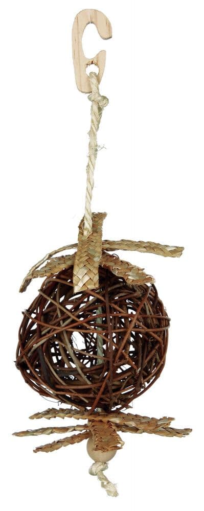 Игрушка Плетеный мяч Trixie для корелл и длиннохвостых попугаев - 10 см в Алматы и в Казахстане за 2 750 ₸