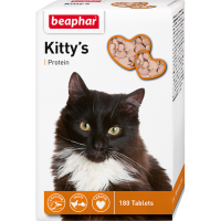 Кормовая добавка Kitty's + Protein с протеином для кошек, Beaphar - 180 табл. в Алматы и в Казахстане за 2 550 ₸