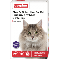 Ошейник Flea&Tick от блох и клещей для кошек, Beaphar - 35 см в Алматы и в Казахстане за 1 670 ₸