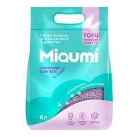 Натуральный комкующийся наполнитель для кошачьего туалета Miaumi Tofu Lavender Scented - 12 л в Алматы и в Казахстане за 7 280 ₸