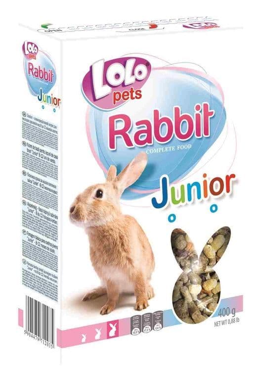 Полноценный корм LoLo Pets Junior Rabbit Food Complete для молодых кроликов - 400 г в Алматы и в Казахстане за 1 100 ₸