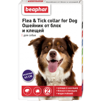 Ошейник Flea&Tick от блох и клещей для собак, Beaphar - 65 см в Алматы и в Казахстане за 1 530 ₸