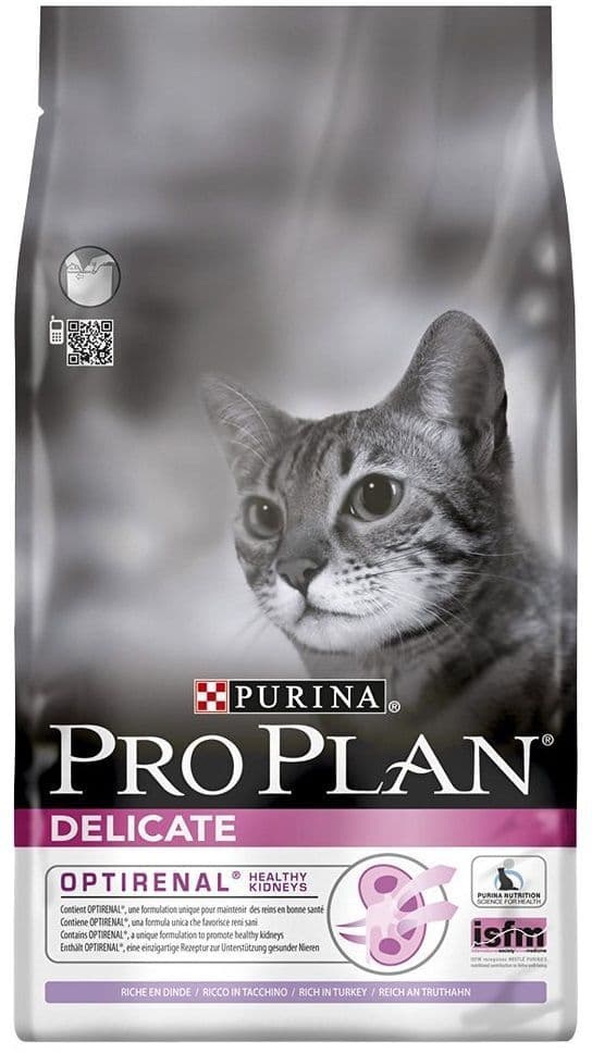 Корм Pro Plan Delicate для взрослых кошек с чувствительным пищеварением (Индейка) - 3 кг в Алматы и в Казахстане за 13 370 ₸