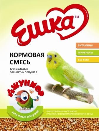 Кормовая смесь для молодых волнистых попугаев Джуниор - 500 гр в Алматы и в Казахстане за 730 ₸