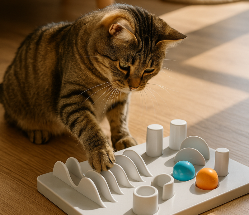 Лето без скуки: как развлечь и охладить домашнюю кошку в жару