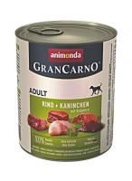 Консервы GranCarno Original для собак с говядиной, кроликом и травами - 800 гр в Алматы и в Казахстане за 2 800 ₸