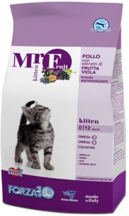 Корм Forza10 Mr. Fruit Kitten Violet для котят (Курица, Фиолетовые Фрукты) - 1.5 кг в Алматы и в Казахстане за 6 770 ₸