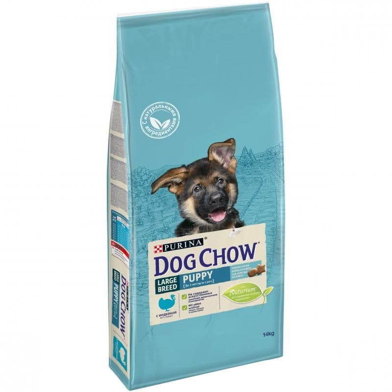Корм Dog Chow для щенков крупных пород (Индейка) - 14 кг в Алматы и в Казахстане за 15 260 ₸