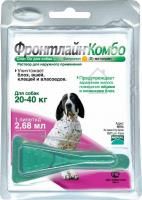 Капли на холку Фронтлайн Комбо от клещей и блох для собак 20 - 40 кг / 1 пипетка в Алматы и в Казахстане за 6 370 ₸