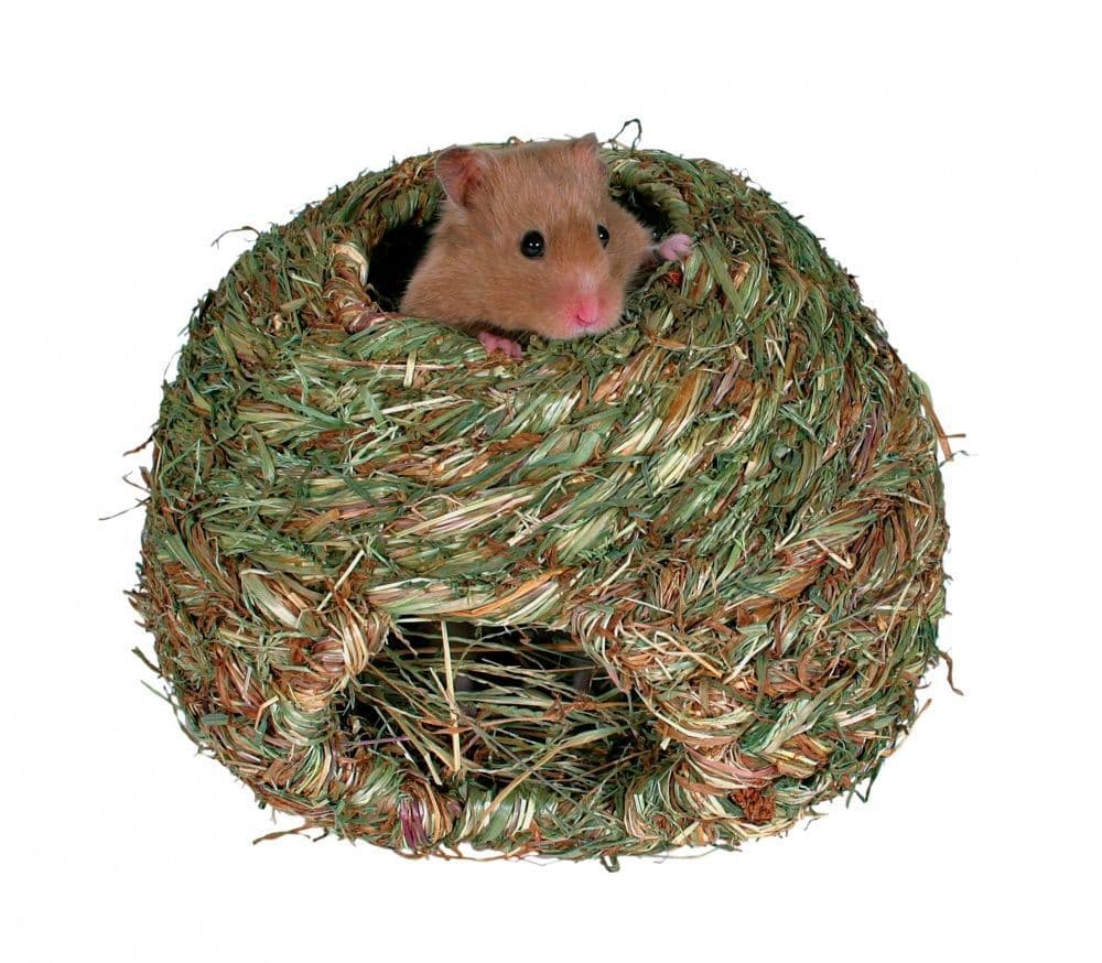 Травяной домик для хомяков и мышей - 16 см в Алматы и в Казахстане за 3 290 ₸