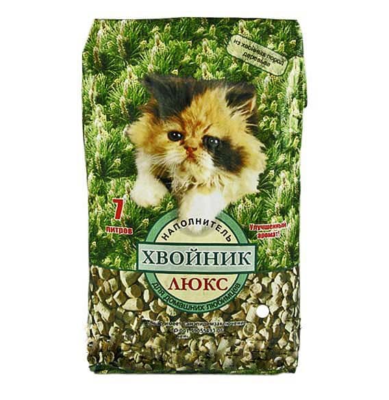 Впитывающий наполнитель "Хвойник" для кошек и грызунов - 5 л в Алматы и в Казахстане за 780 ₸