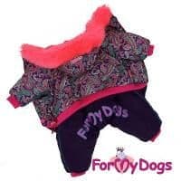 Комбинезон ForMyDogs "Пейсли" для девочек (Красный) - 10 р для собак в Алматы и в Казахстане