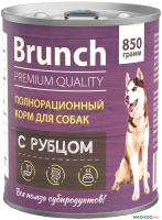 Влажный корм "BRUNCH" консервы с рубцом, для взрослых собак 850 гр в Алматы и в Казахстане за 1 640 ₸