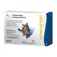Капли от блох и клещей Стронгхолд 6% 45 мг для кошек от 2.6 до 7.5 кг, Zoetis - 1 пипетка в Алматы и в Казахстане за 3 600 ₸