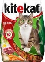 Корм "Мясной пир" KiteKat для кошек (Мясо) - 350 г в Алматы и в Казахстане за 700 ₸