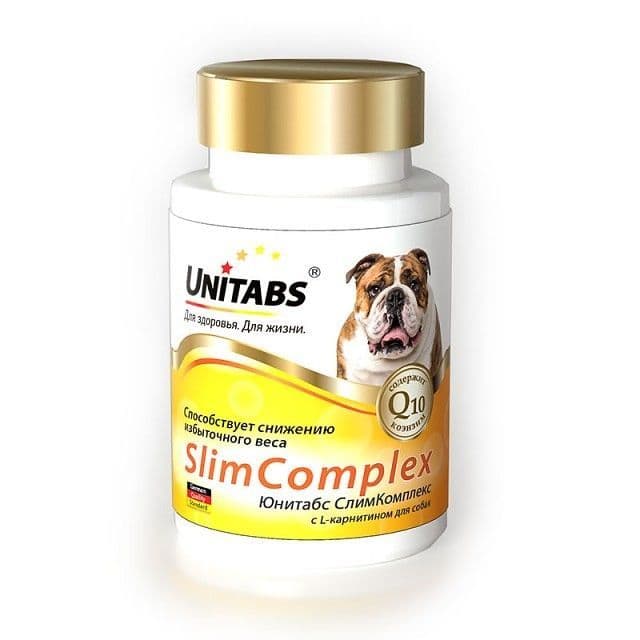 Slim Complex с L-карнитином, для снижения избыточного веса у собак - 100 таблеток в Алматы и в Казахстане за 5 500 ₸