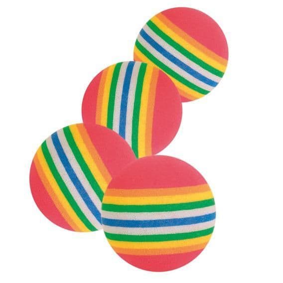Радужные мячики из пены, игрушка для кошек - 3,5 см в Алматы и в Казахстане за 1 350 ₸