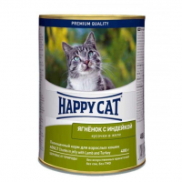 Консервы Happy Cat Dose Lamm Truth Gelee для кошек с телятиной и индейкой - 400 гр в Алматы и в Казахстане за 1 250 ₸