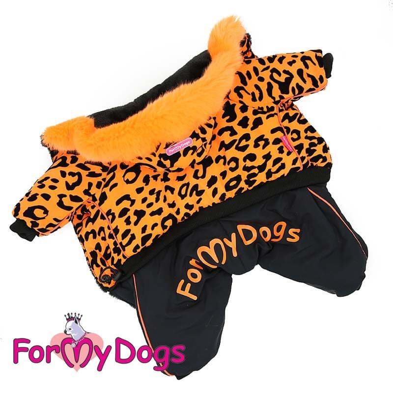 Комбинезон ForMyDogs "Лео" для девочек (Оранжевый) - 30-40 см для собак в Алматы и в Казахстане
