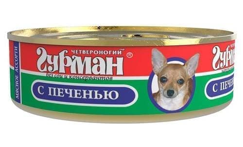 Консерва для взрослых собак, мясное ассорти с печенью - 100 гр в Алматы и в Казахстане за 880 ₸