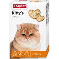 Кормовая добавка Kitty's + Cheese для кошек с сыром - 75 таблеток в Алматы и в Казахстане за 1 920 ₸