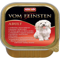 Консервы Vom Feinsten для взрослых собак с говядиной и сердцем индейки - 150 гр в Алматы и в Казахстане за 930 ₸