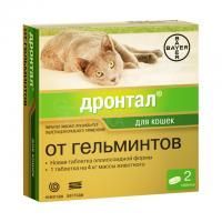 Антигигельментик Дронтал для кошек, Bayer - 1 табл. в Алматы и в Казахстане за 1 550 ₸