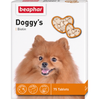 Кормовая добавка Doggy's + Biotine с биотином для здоровья кожи и шерсти собак - 75 таблеток в Алматы и в Казахстане за 1 670 ₸