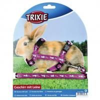 Шлейка с поводком Trixie для кроликов с рисунком - 1.2 м в Алматы и в Казахстане за 3 960 ₸