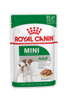 Корм Royal Canin Mini Adult для взрослых собак мелких пород (в соусе) - 12 х 85 гр в Алматы и в Казахстане за 9 720 ₸