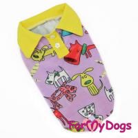 Поло ForMyDogs для собак (Филетовый) - 12 р для собак в Алматы и в Казахстане