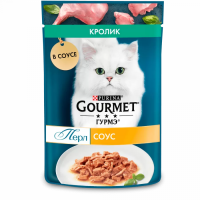 Влажный корм Gourmet Perle для кошек кролик в подливе - 75 гр в Алматы и в Казахстане за 310 ₸