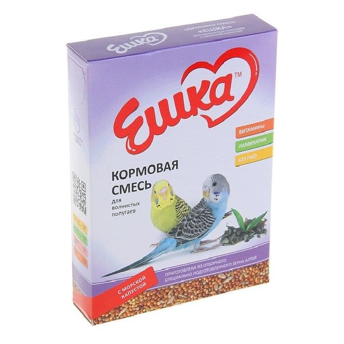 Кормовая смесь для волнистых попугаев c морской капустой - 500 гр в Алматы и в Казахстане за 790 ₸