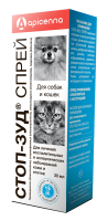 Спрей Стоп-зуд для собак и кошек, при заболевании кожи, Apicenna - 30мл в Алматы и в Казахстане за 5 320 ₸