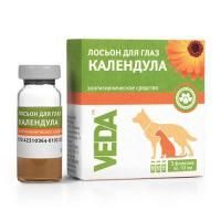 Лосьон Календула VEDA для гигиенической обработки глаз у кошек и собак - 30 мл в Алматы и в Казахстане за 390 ₸