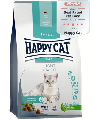 Корм для кошек Happy Cat Sensitive Light, для кошек склонных к избыточному весу, с птицей 10 кг в Алматы и в Казахстане за 29 000 ₸