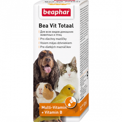 Кормовая мультивитаминная добавка Bea Vit Total для животных, Beaphar - 50 мл в Алматы и в Казахстане за 4 340 ₸