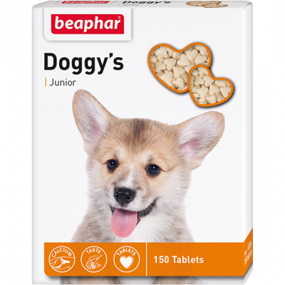Витаминизированное лакомство Doggy's Junior для щенков - 150 таблеток в Алматы и в Казахстане за 2 300 ₸